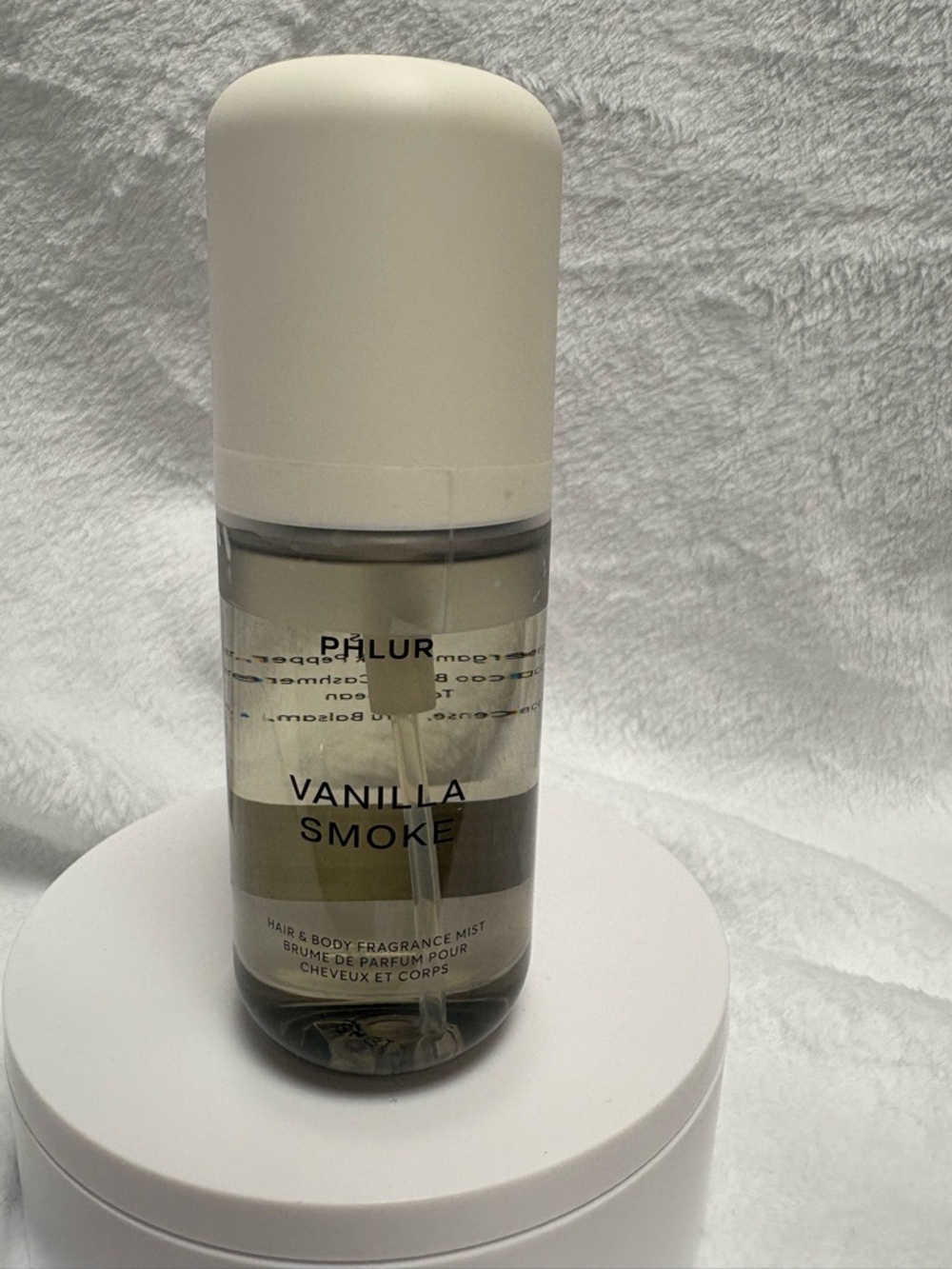 Phlur Vanilla Smoke Hair Body Fragrance Mist 3oz (90mL) Travel Spray New